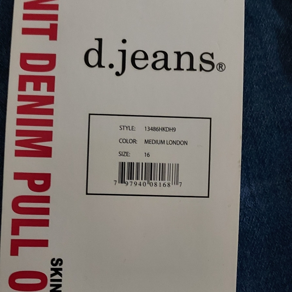 d.jeans knit denim pull on jeans!